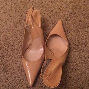 Nude Dior sling back heels!